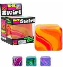 Needoh Super Solid Squish Colorful Twister Nice Cube Swirl One Per Orden Random 