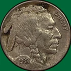 1938-D Buffalo Nickel Almost Uncirculated AU Coin #46017