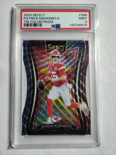 2024 Select Tri-Color Prizm /149 Patrick Mahomes #388 PSA 9