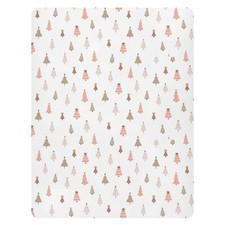 Christmas Crib Sheets for Boys Girls Pastel Christmas Tree 52x28x9in Multi17