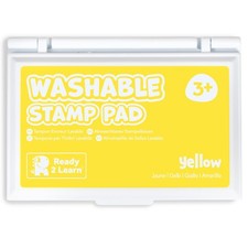 Ready 2 Learn Washable Stamp Pad for Kids  Yellow  Non Toxic Ink