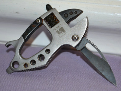 OEM CRKT Guppie 9075 Multi-Tool W/Adjustable Wrench, Knife Discontinued -- Great