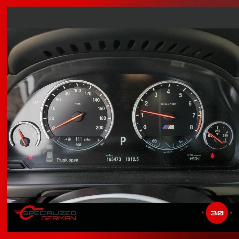 Cuadro de instrumentos velocímetro BMW M5 M6 2012-2019 Speedo fabricante de equipos originales usado Foto 2 de 4