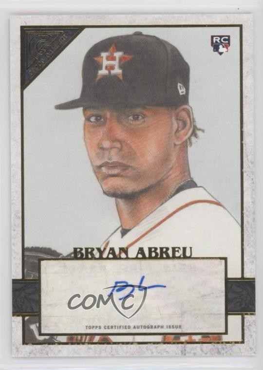 2020 Topps Gallery Auto Bryan Abreu #96 Rookie Auto RC 5h8