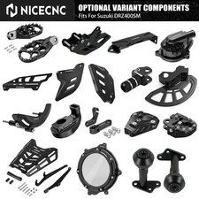 For Suzuki DRZ400SM NICECNC Clutch Cover Brake Reservoir Cover Brake Disc Guard