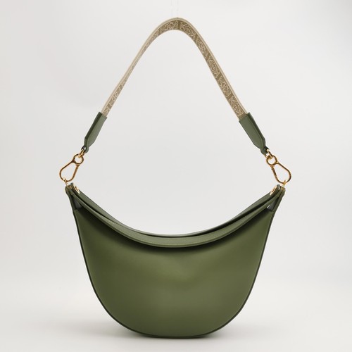 LOEWE Luna leather shoulder bag avocado green Authentic