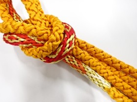 7645138: JAPANESE KIMONO / HAND-TIED OBJIME CORD