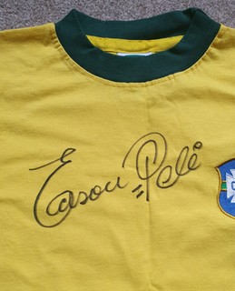 Pele Brazil shirt full name signed BARGAIN 100% AUTHENTIC PHOTO PROOF WORLD CUP
