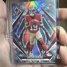 ✨2024 Panini Phoenix Jacob Cowing TEAM LOGO Rookie RC #186 49ers /299
