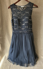 Junior's Blue Speechless Sequin Lace Dress Size 11, Worn Once
