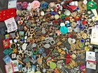 250+ Vintage Costume to Fashion Jewelry HUGE Lot Enamel Rhinestone Brooch Pin