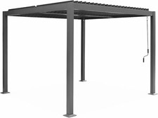 Pergola Bioclimatique En Alu Lames Orientables Acier Tonnelles Structure Ombrage