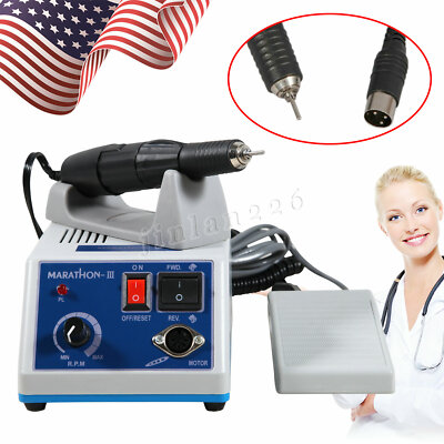 Dental Lab Marathon Electric Micromotor Polishing Unit w/35K rpm Motor Handpiece