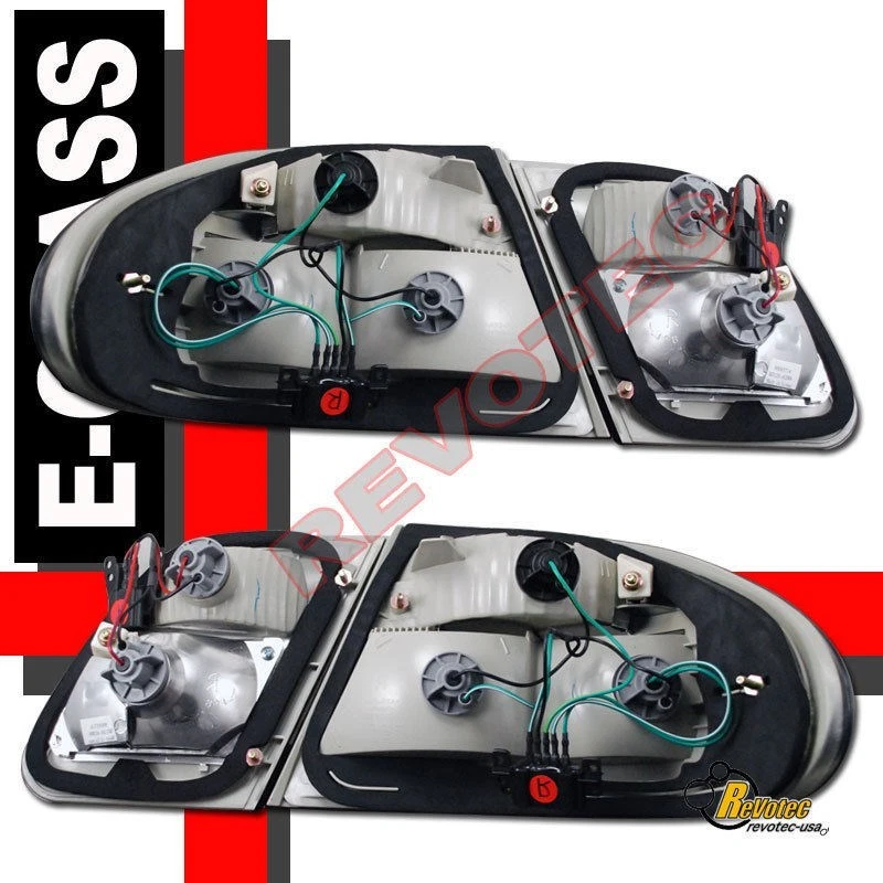 Luces traseras de humo rojas Mercedes Benz Clase E W210 E300 E430 E320 E420 1996-2002 Foto 2 de 2
