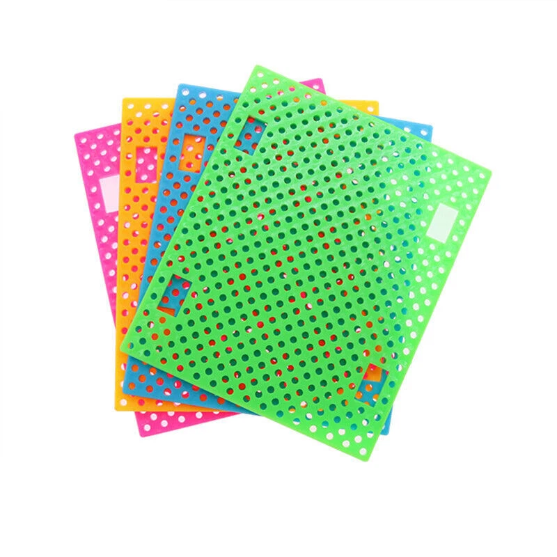 Car Chassis Perforated Plastic Panel Car Frame DIY For Robotic Toy Model Color - Image 3 of 4