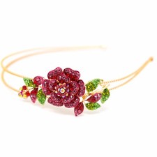 Hot Selling Flower Rhinestones Metal Head Jewelry Headband Head Piece Hair Band