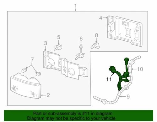 Conector de enchufe de lámpara de luz de cabeza genuino GM 1992-2021 Chevrolet GMC 12101898 Foto 2 de 2