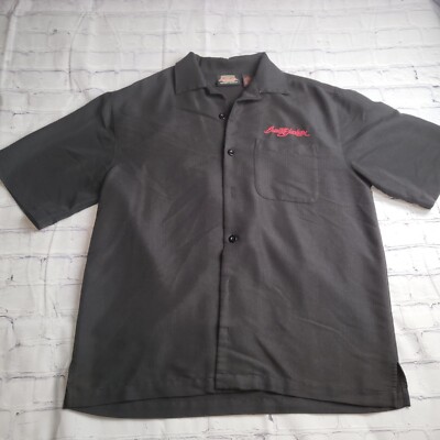 Barrett Jackson American Original Speed Thrills Black Button Up Size S