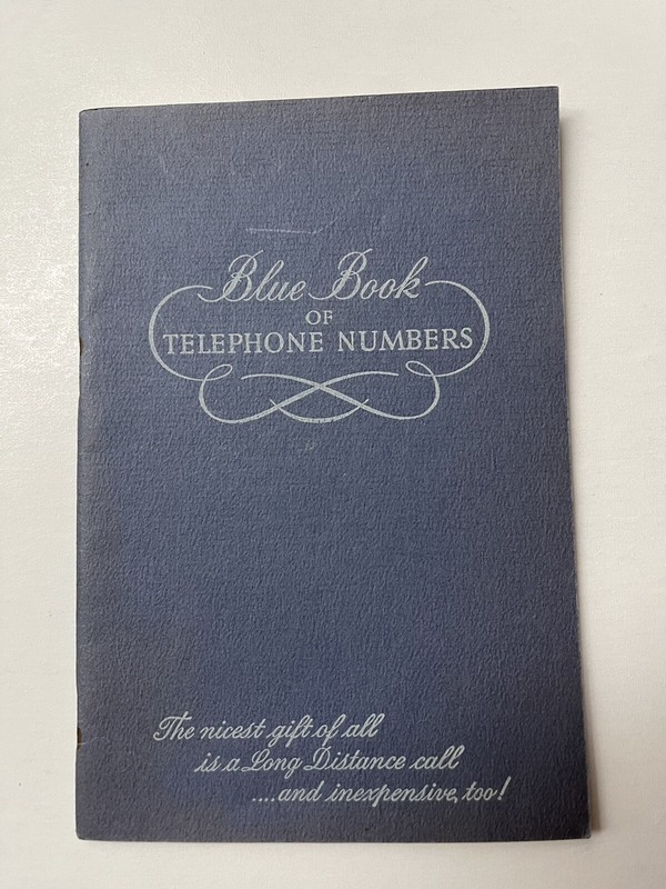 Chesapeake & Potomac Telephone Co WV Blue Book Telephone Nbrs VTG