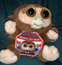 Feisty Pets William Mark GRANDMASTER FUNK Stuffed Attitude Plush Monkey - NWT