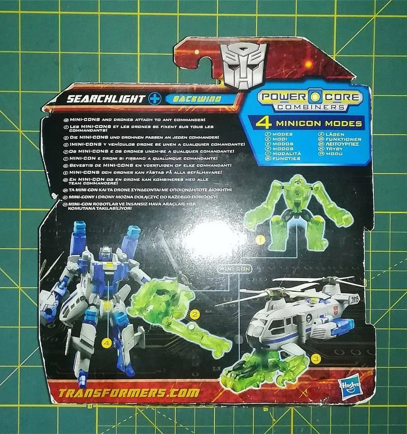 Transformers Powercore Combiners Searchlight + Backwind Takara Hasbro - Imagen 2 de 2