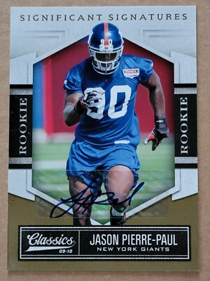 2010 Classics Gold Significant Signatures Jason Pierre-Paul Auto Card  116/499
