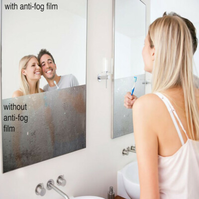 Anti Fog Film Antibeschlag Folie Spiegelfolie Fenster selbstklebend Meterware  