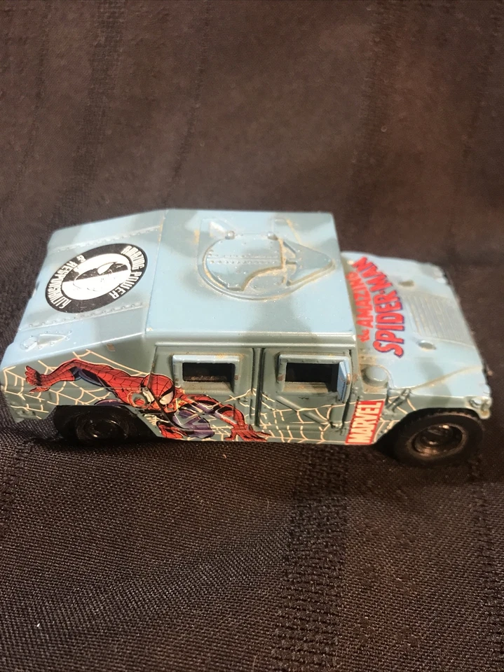 Coche Marvel Amazing Spiderman Diecast Hummer Pull Back 4" Foto 3 de 4