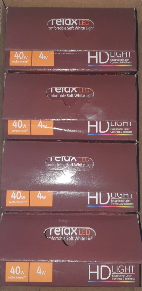 GE 31313 A15 Relax HD LED Light Bulb Qty 8 - Image 2 of 3