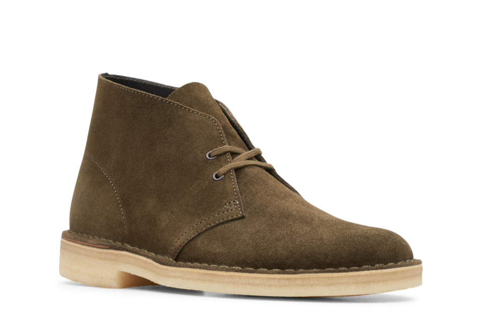 Clarks Original's Men's Dark Olive Suede Desert Boot 26147292