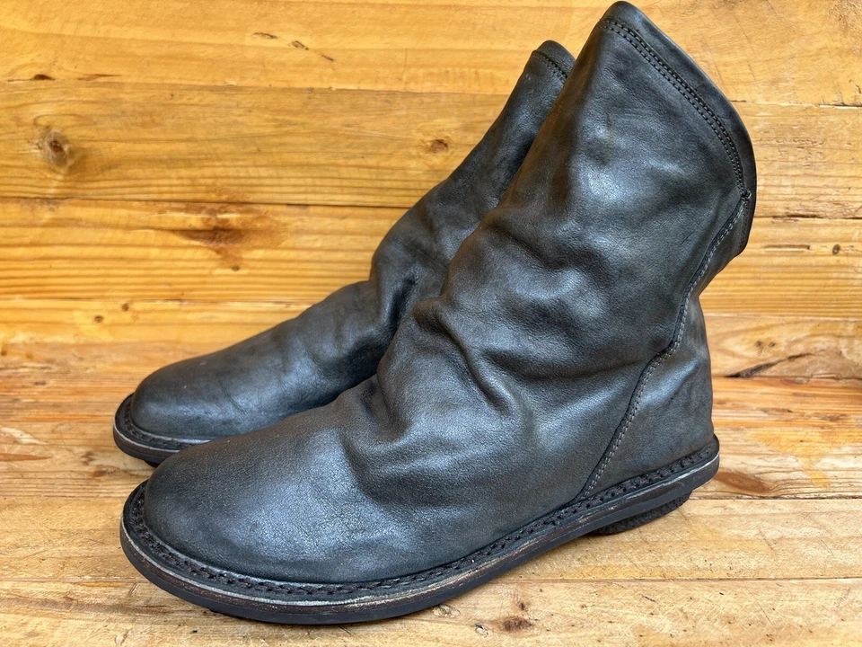 Trippen women's German Gray Leather Pull On Boots Size EU 40 / US 9 - Image 4 of 4