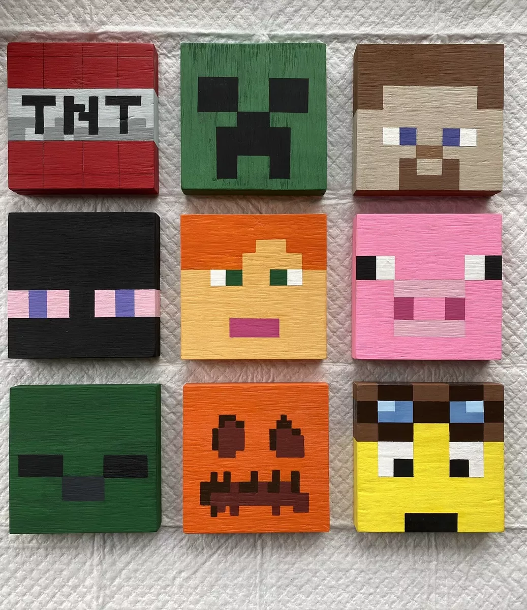 Minecraft Decor - Minecraft Fan Art- Kids Minecraft Bedroom Decor ...