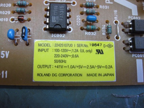 SERVICIO DE REPARACIÓN PARA CONMUTACIÓN DE UNIDAD DE POTENCIA ROLAND FJ-50 - 22425107U0 - Imagen 3 de 3