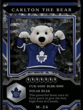 2021-22 Upper Deck MVP Mascot Sparkle #M-26 Carlton the Bear