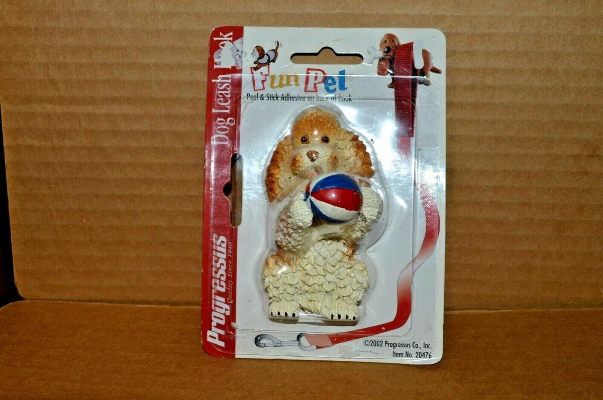 2002 Progressus Dog Leash Hook Fun Pet Resin Decor Peel Stick