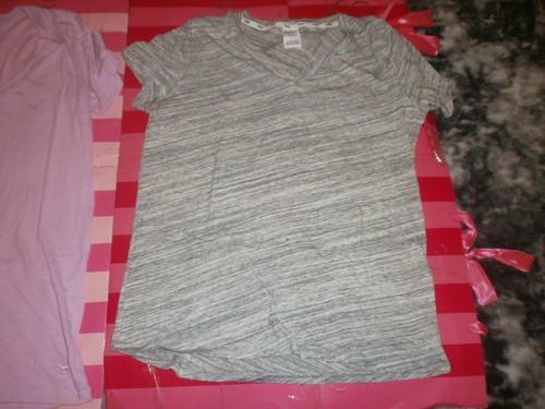 T-shirt Victoria's Secret PINK - Marled Appliqué "New Pink Dog" - Neuf Avec Étiquettes (NWT)