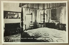 Ellsworth Maine Black House Bedroom Real Photo Vintage RPPC Postcard Unposted