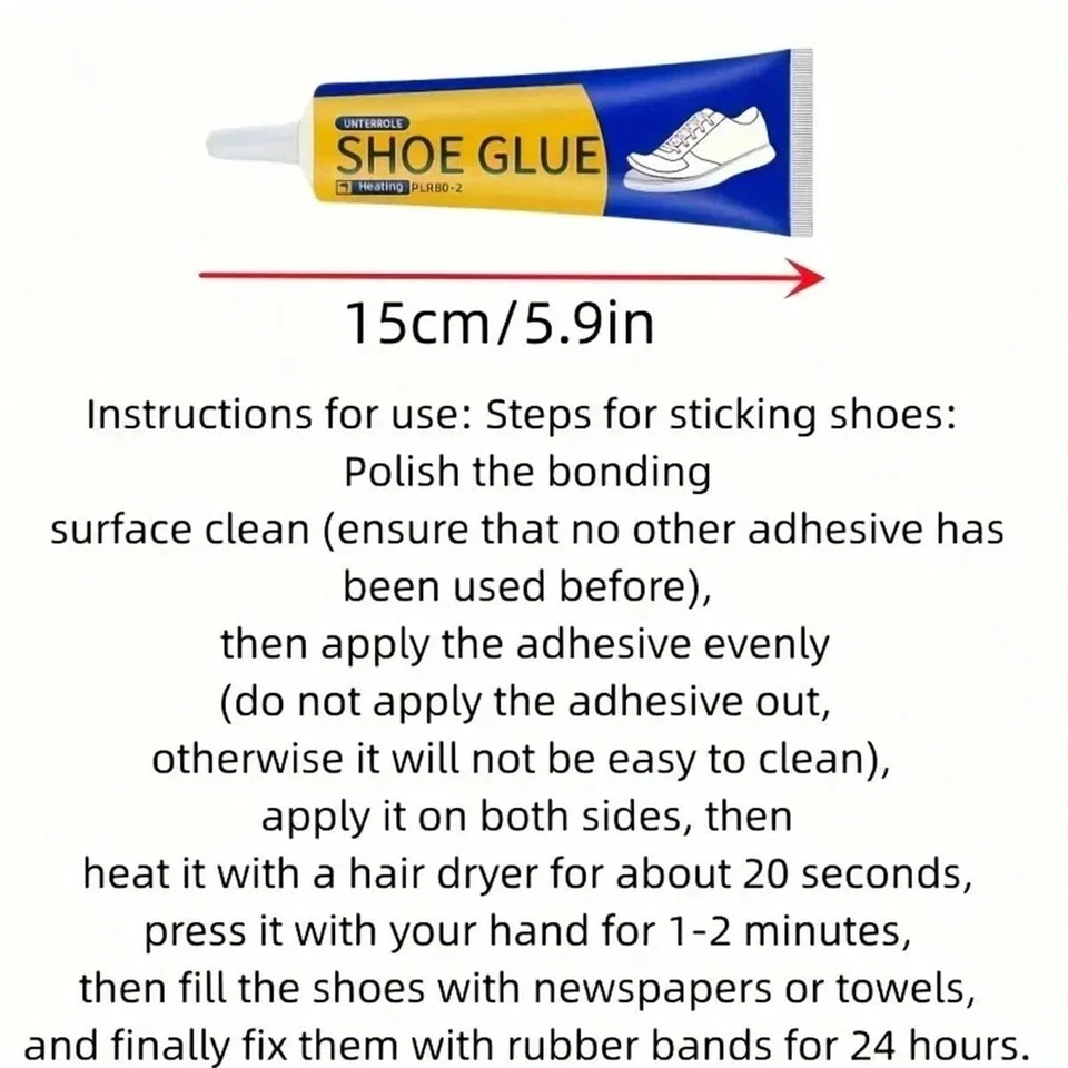 Strong Shoe Repair Glue Adhesive for Leather Rubber Sports Shoes Permanent Fix - Image 3 of 4