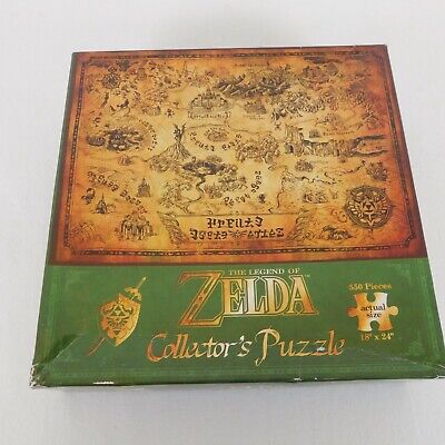 The Legend of Zelda Collector's Edition Puzzle NEW Hyrule Map 550 pcs, 18  x 24