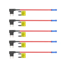 5x 12V Add-A-Circuit Piggy Back Fuse Tap Mini Blade Fuse Holder ATM ATP New