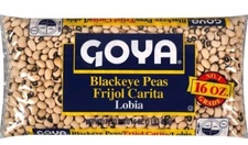 Goya Blackeye Peas, Dry, 16 Ounce. (3 pack)