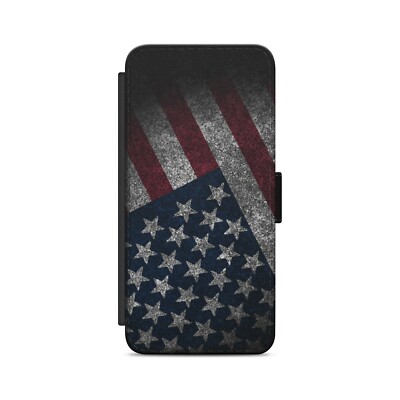 USA Flagge Vereinigte Amerika Flagge Flip Wallet Handyhülle für iPhone Modelle