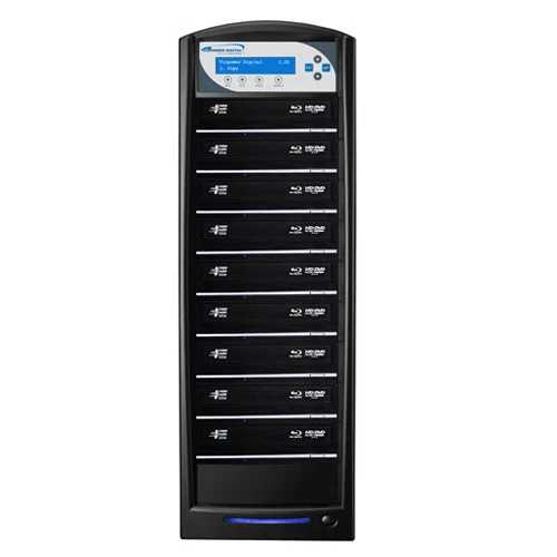9 Target Blu-ray DVD CD Duplicator 500GB HDD USB 3.0 CopyConnect SharkBlu-S9T-BK - Image 2 of 4