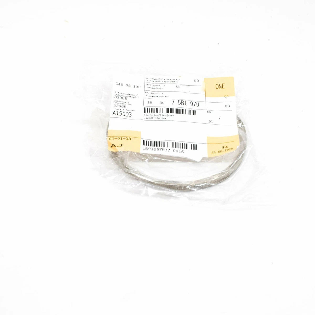 BMW 1 F21 Catalytic Converter Gasket Ring 18307581970 7581970 OEM 