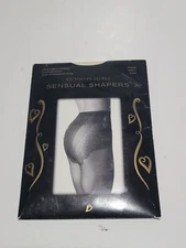 Victoria's Secret Sensual Shapers Hip And Tummy Control Silky Sheer Pantyhose...