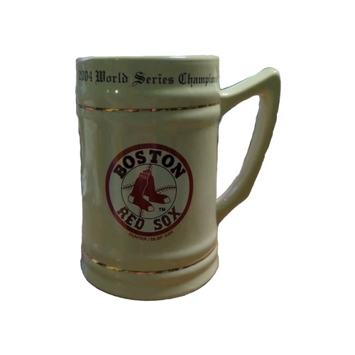 ***2*** Boston Red Sox 2004 World Series Champions Beer Mug Stein 5 3/4" Tall - Picture 2 of 4