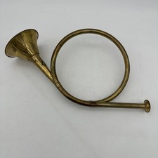 Vintage Brass Hanging French Hunting Horn Wall Decor 12 Christmas Decor