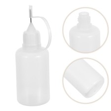 5 Pcs Dispensing and Bottling Fine Tip Bottles for Glue Plastic with Needle