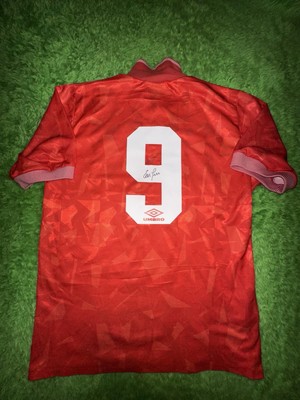 Eoin Jess signed Aberdeen FC 1992 original Heimtrikot mit COA
