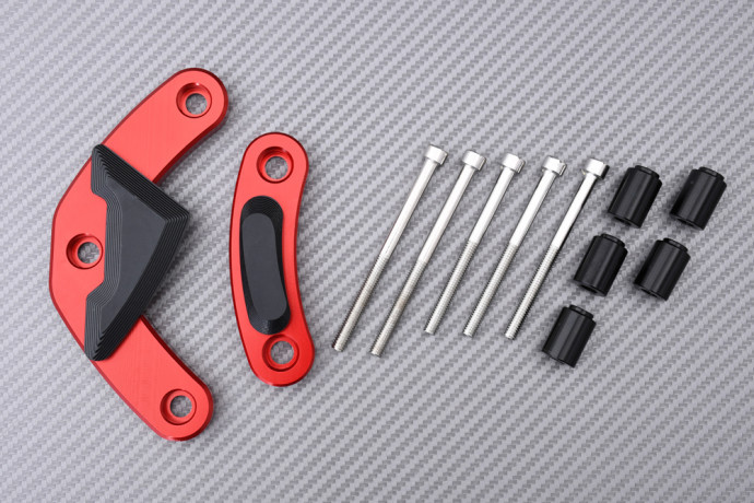 Évitez les fissures : cache moteur Triumph Bonneville T120 anti-choc rouge